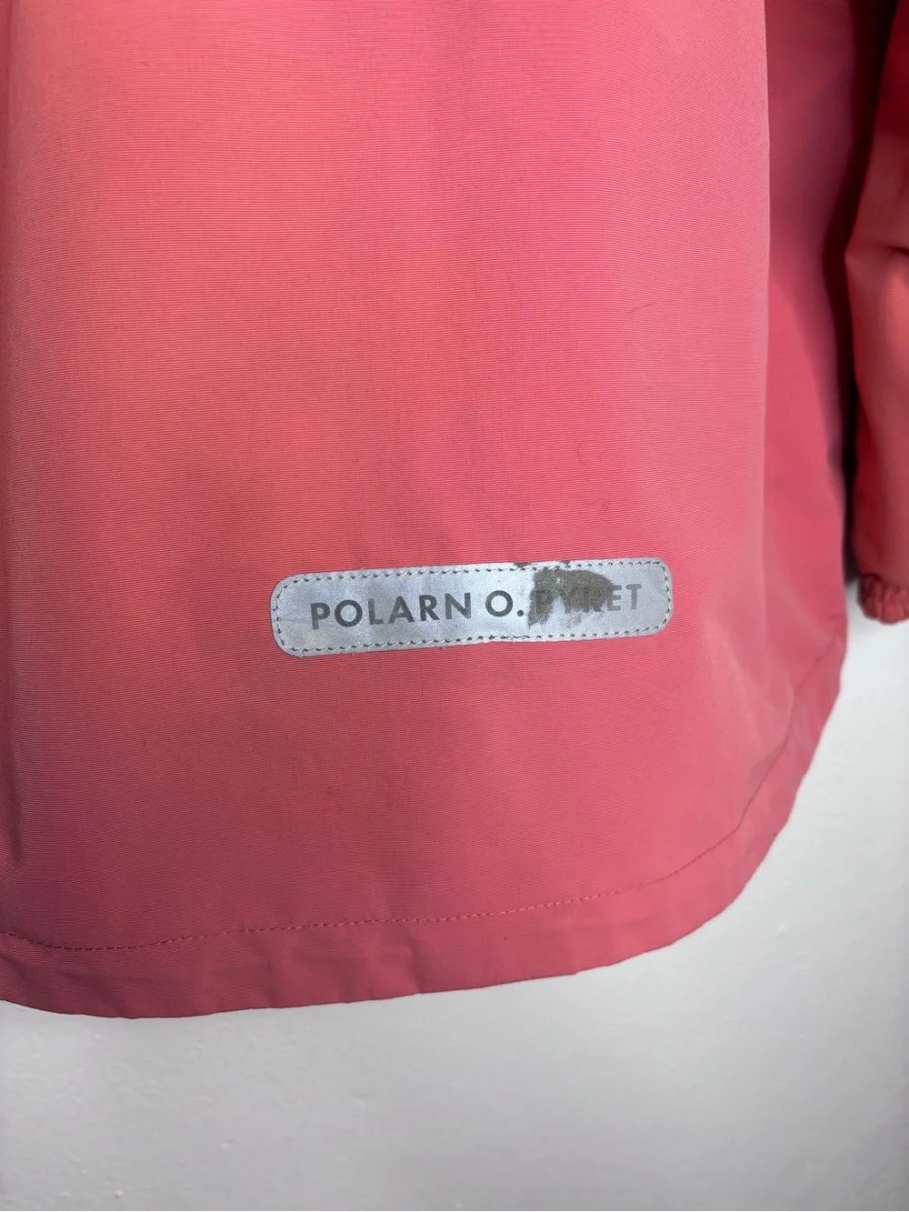 Polarn O. Pyret Waterproof Hooded Rain jacket Two Tone Pink Size 10-11yrs.